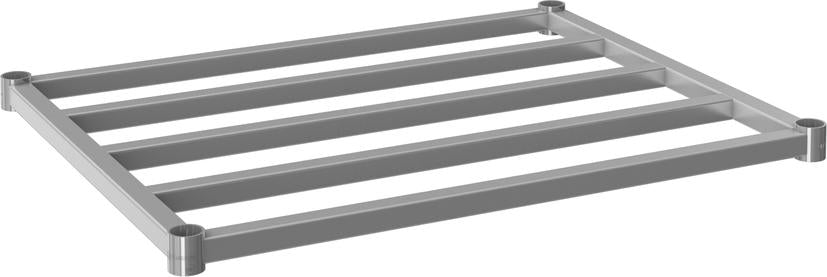Tarrison - 24" x 24" Dunnage Shelf with PolySeal Clear Epoxy Finish - TS-DF42424Z