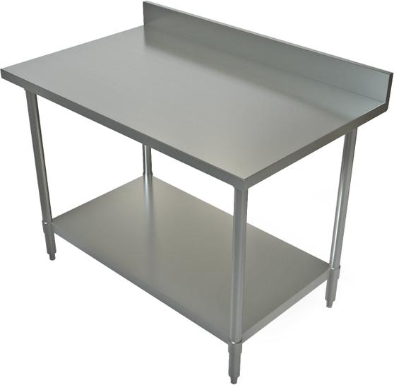 Tarrison - 24" x 30", Stainless Steel Work Table with 4" Backsplash - TA-SWT4B3024