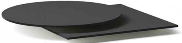 Tarrison - 27" Round Black 10 Compactop Fenix Table Top - AOPTC403720