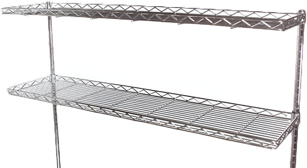 Tarrison - 30" x 12" Wire Cantilever Shelf with PolySeal Clear Epoxy Finish - CS1230Z