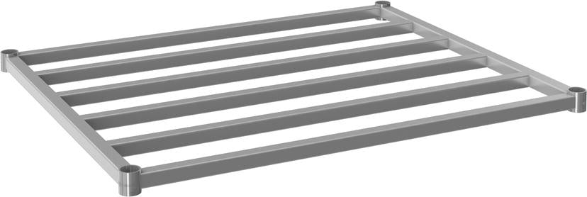 Tarrison - 30" x 30" Dunnage Shelf with PolySeal Clear Epoxy Finish - TS-DF43030Z