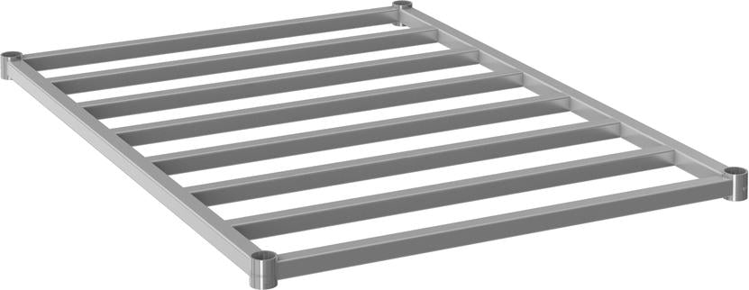 Tarrison - 30" x 42" Dunnage Shelf with PolySeal Clear Epoxy Finish - TS-DF44230Z