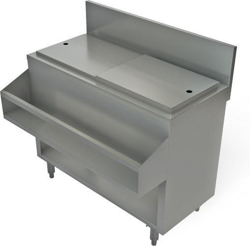Tarrison - 36" x 24" Cocktail Mix Unit Without Sink - TA-CMU36NCR