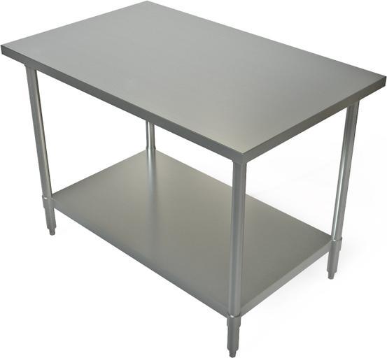 Tarrison - 36" x 30" Work Table with Galvanized Undershelf - WT-3036
