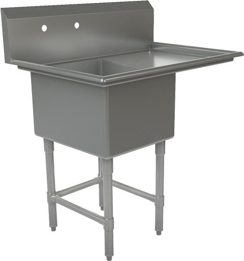 Tarrison - 39" x 24" Single Compartment Sink - TA-PS118R-Kit