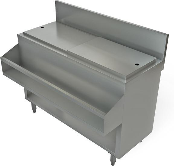 Tarrison - 42" x 24" Cocktail Mix Unit Without Sink - TA-CMU42NCR