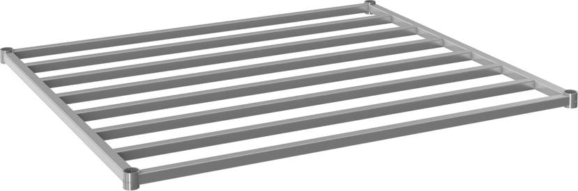 Tarrison - 42" x 42" Dunnage Shelf with PolySeal Clear Epoxy Finish - TS-DF44242Z