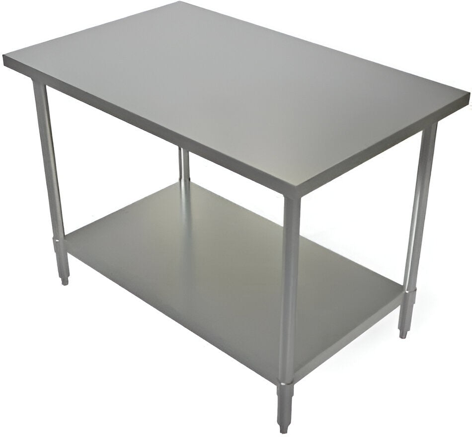 Tarrison - 48" x 24" Work Table with Galvanized Undershelf - TA-WT2448