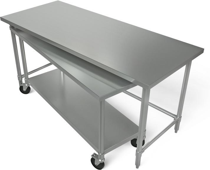 Tarrison - 48" x 30" Worktable with Nested Lower Table - TA-NT304836-KIT