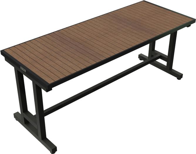 Tarrison - 6' Alexander II Black Bar Height Table Base - ABG0322271BL-KIT