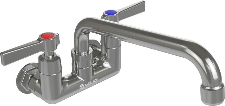 Tarrison - 6" Swing Spout Splash Mount Heavy Duty Faucet - TP-PF4WL6H-KIT