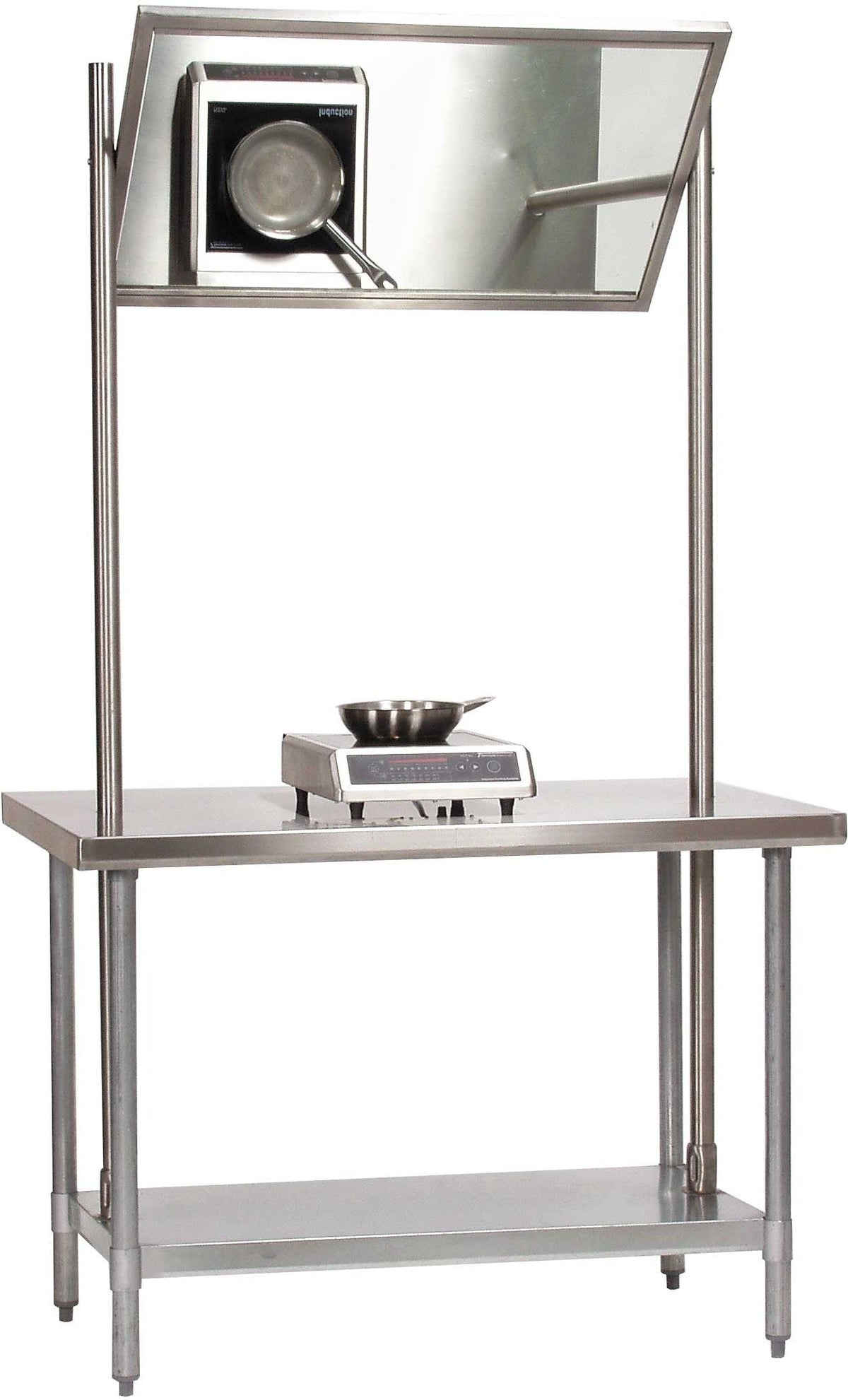 Tarrison - 60" Open Base Demo Table with Overhead Mirror - DT-60 (Special Order Item)
