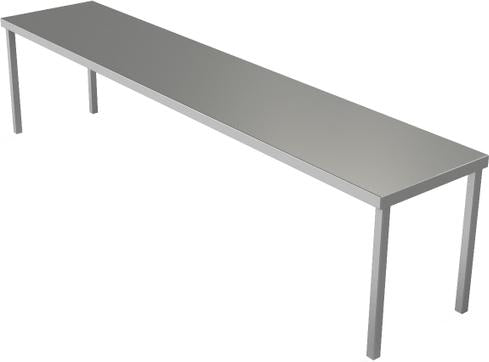 Tarrison - 60" x 15" Stainless Steel Single Overshelf - TA-SOS1560