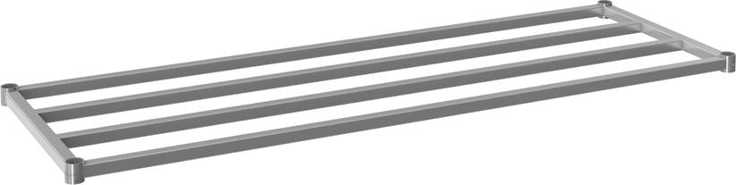 Tarrison - 60" x 21" Dunnage Shelf with PolySeal Clear Epoxy Finish - TS-DF42160Z