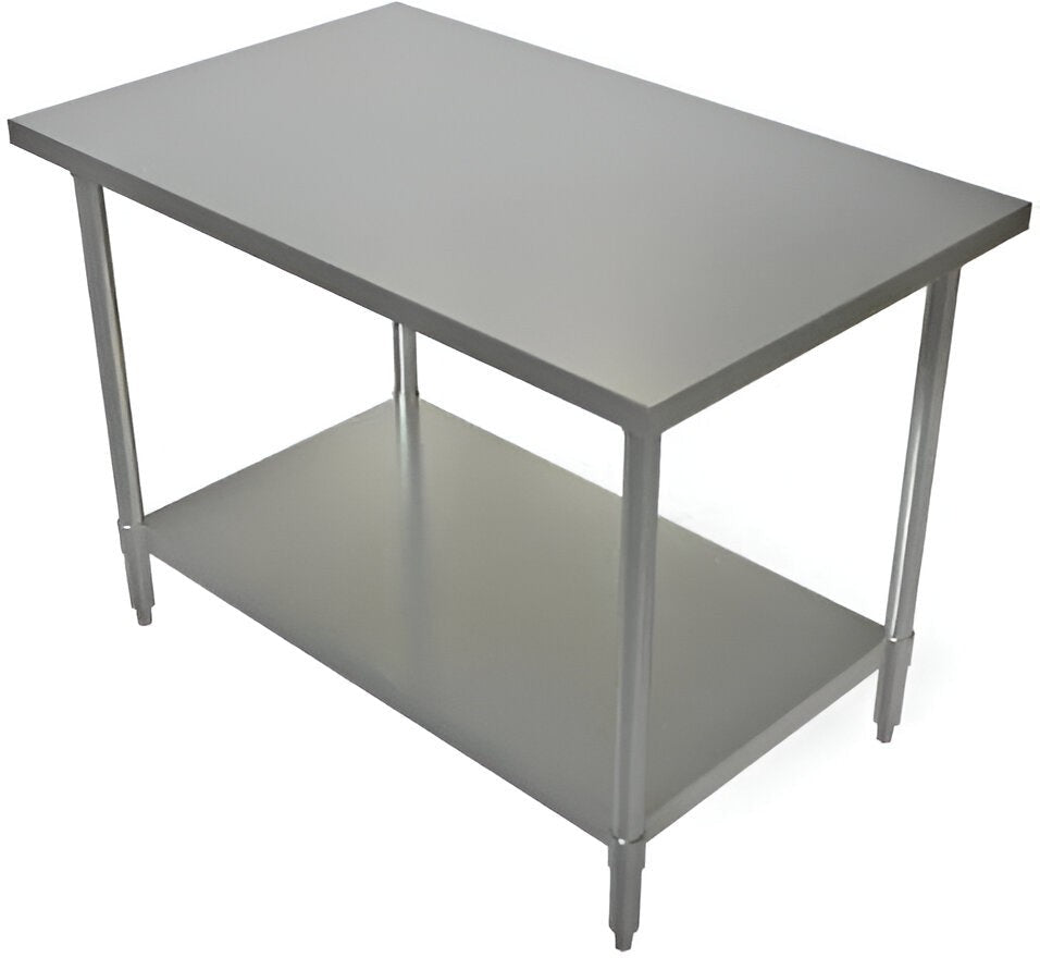 Tarrison - 60" x 24" Work Table with Stainless Steel Undershelf - SWT-2460