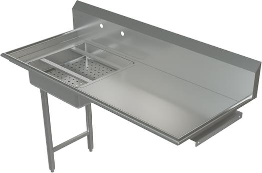 Tarrison - 60" x 26" Left-to-Right Operation Straight Soiled Dishtable - TA-SDT6026L-KIT