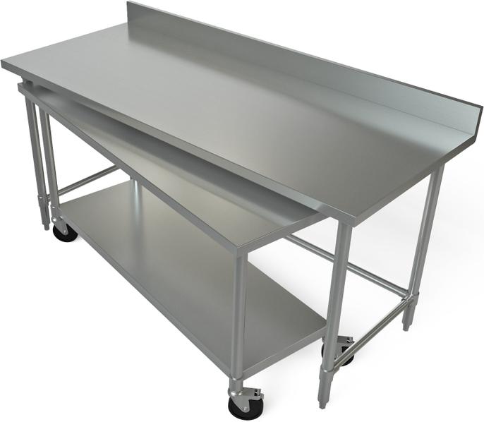 Tarrison - 60" x 30" x 35" Worktable with Nested Lower Table - TA-NT4BS306048-KIT