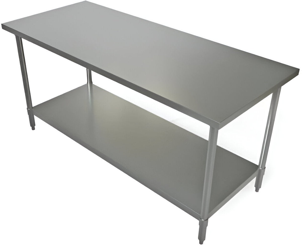Tarrison - 60" x 36" Work Table with Galvanized Undershelf - WT-3660
