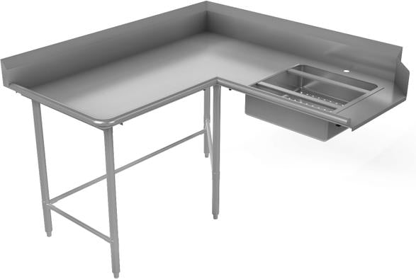 Tarrison - 60" x 60" Left Soiled Dishtable - TA-CSDT60L-KIT