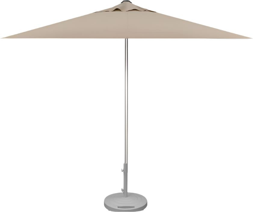 Tarrison - 7' Square Commercial Umbrella with Single Wind Vent with Antique Beige Sunbrella Fabric and Silver Frame - AFDUCP407SQSS5422