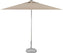Tarrison - 7' Square Commercial Umbrella with Single Wind Vent with Antique Beige Sunbrella Fabric and Silver Frame - AFDUCP407SQSS5422