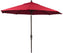Tarrison - 7' Square Commercial Umbrella with Single Wind Vent with Jockey Red Sunbrella Fabric and Silver Frame - AFDUCP407SQSS5403