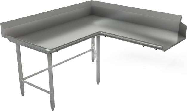 Tarrison - 72" Corner End Right-To-Left Clean Dishtable - TA-CCDT72L-KIT