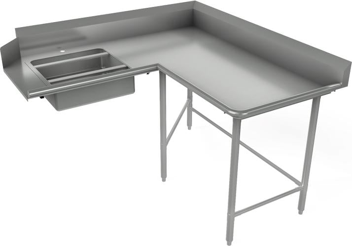 Tarrison - 72" x 60" Right Soiled Dishtable - TA-CSDT72R-KIT