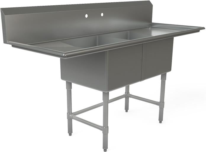 Tarrison - 72.5" x 24" Double Compartment Sink - TA-PS218LR-Kit
