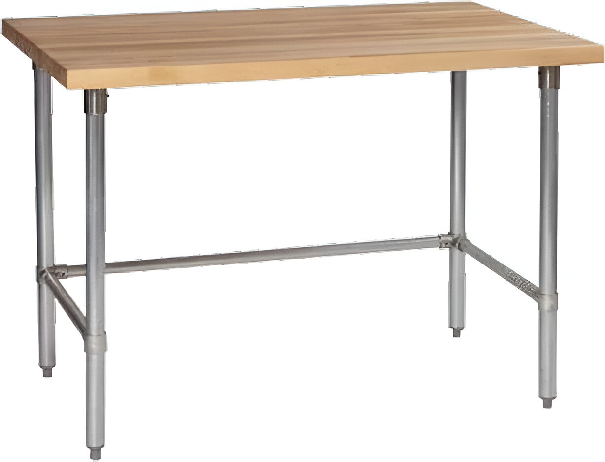 Tarrison - 84" x 24" Butcher Block Top Work Table - HTB-2484G (Custom Order)