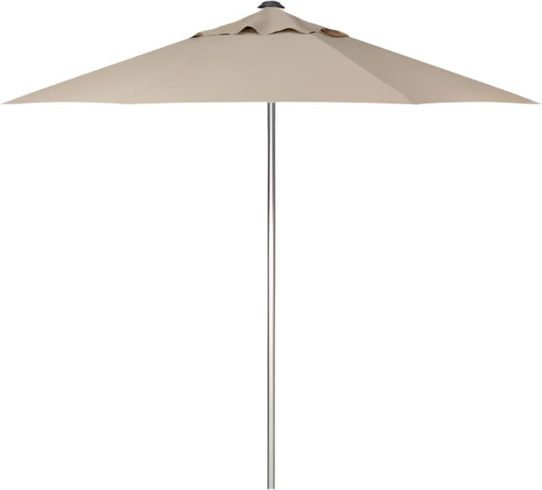 Tarrison - 9' Square Commercial Umbrella with Single Wind Vent with Antique Beige Sunbrella Fabric and Silver Frame - AFDUCP409SS5422