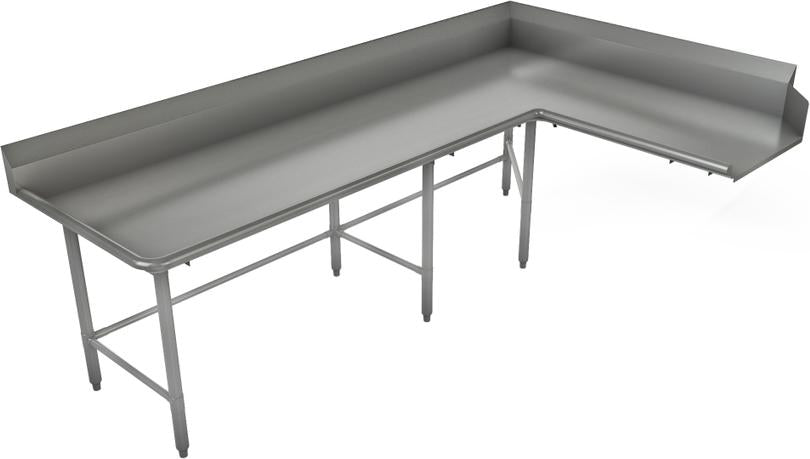 Tarrison - 96" Corner End Right-To-Left Clean Dishtable - TA-CCDT96L-KIT