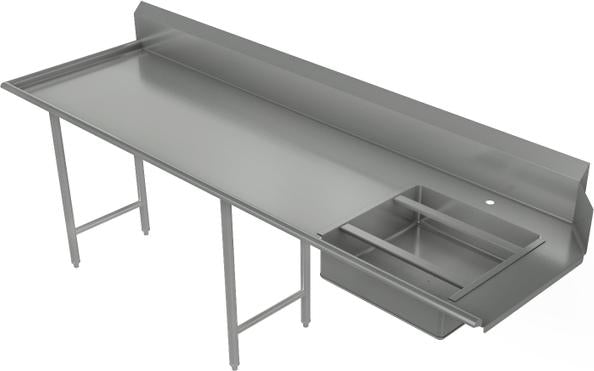Tarrison - 96" x 30" Left-to-Right Operation Straight Soiled Dishtable - TA-SDT96L
