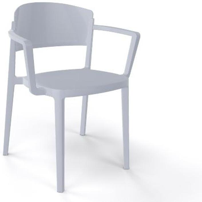 Tarrison - Abuela Pearl Grey Arm Chair - AS29314A
