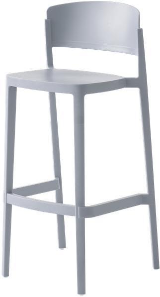 Tarrison - Abuela Pearl Grey Bar Stool - AS2941477A