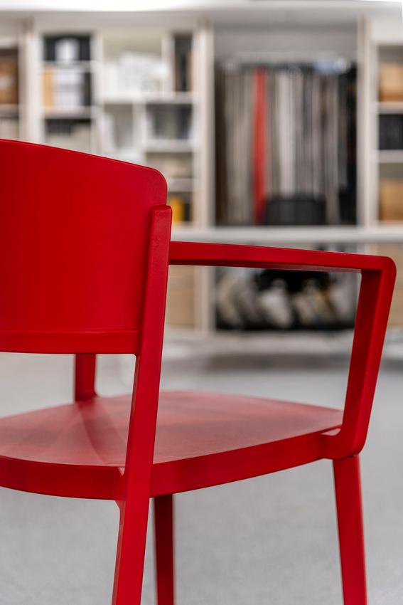 Tarrison - Abuela Red Arm Chair - AS29306A