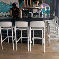 Tarrison - Abuela White Counter Stool - AS2940067A