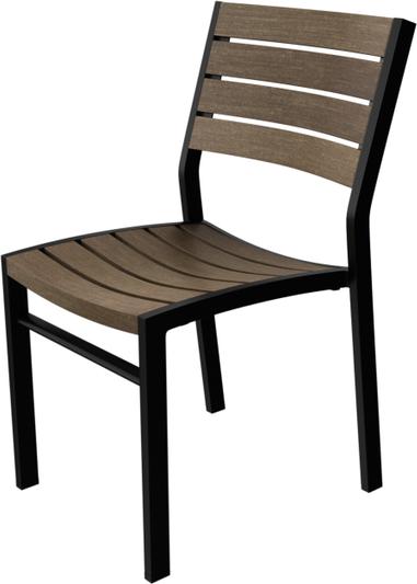 Tarrison - Ace 18.5" Cocoa, Black Frame Side Chair - ASG3701BLCO