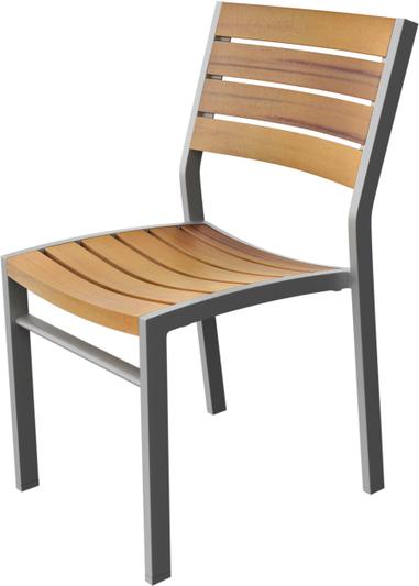 Tarrison - Ace 18.5" Natural, Silver Frame Side Chair - ASG3701SSNA