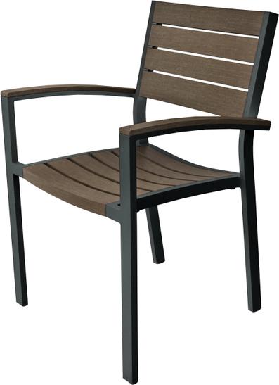 Tarrison - Ace 22.5" Cocoa, Black Frame Arm Chair - ASG3702ABLCO