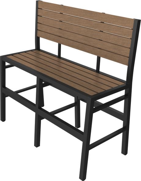 Tarrison - Ace Cocoa, Black Frame Bench Bar Height - ASG370B3BLCO