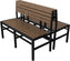 Tarrison - Ace Cocoa, Black Frame Double Dining Height Bench - ASG370B12BLCO