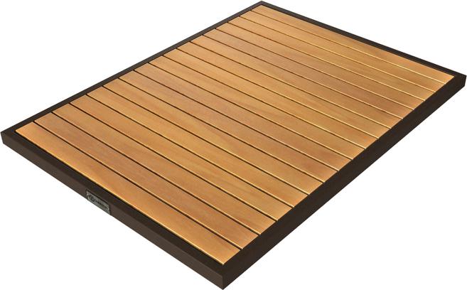 Tarrison - Ace II 24" x 32" Bronze and Natural Rectangular Table Top - AOG38RT42NABR