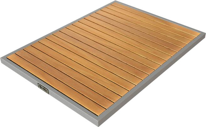 Tarrison - Ace II 24" x 32" Silver and Natural Rectangular Table Top - AOG38RT42SSNA