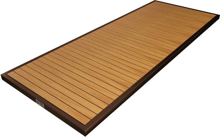 Tarrison - Ace II 28" x 72" Bronze and Natural Rectangular Table Top - AOG38RT82NABR