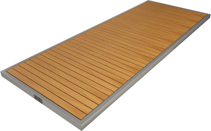 Tarrison - Ace II 28" x 72" Silver and Natural Rectangular Table Top - AOG38RT82SSNA