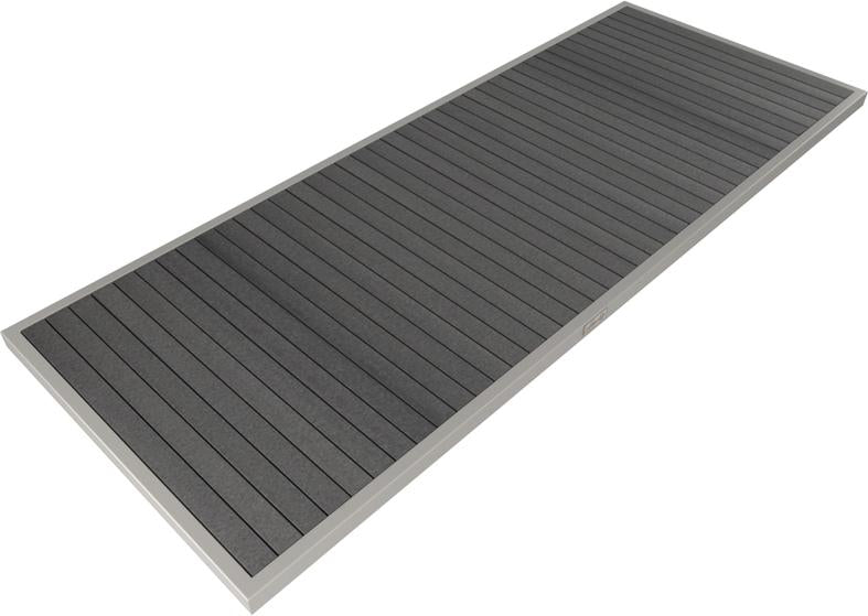 Tarrison - Ace II 28" x 72" Silver and Slate Rectangular Table Top - AOG38RT82SSST