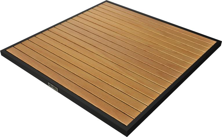 Tarrison - Ace II 32" Black and Natural Square Table Top - AOG38SQ32BLNA