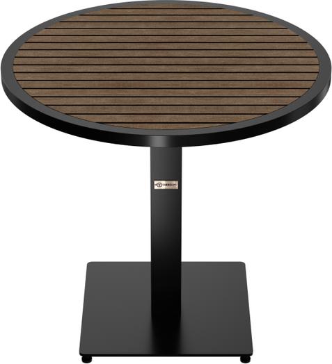 Tarrison - Ace II 32” Round Black and Cocoa with Palermo Table Top - ATGQ11B1-KIT