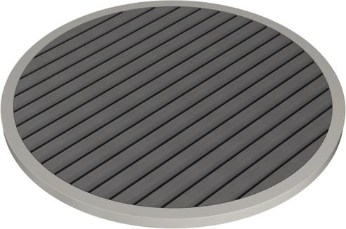 Tarrison - Ace II 32" Silver and Slate Round Table Top - AOG38RD32SSST